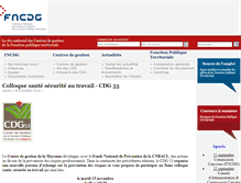 Tablet Screenshot of emploi.fncdg.fr